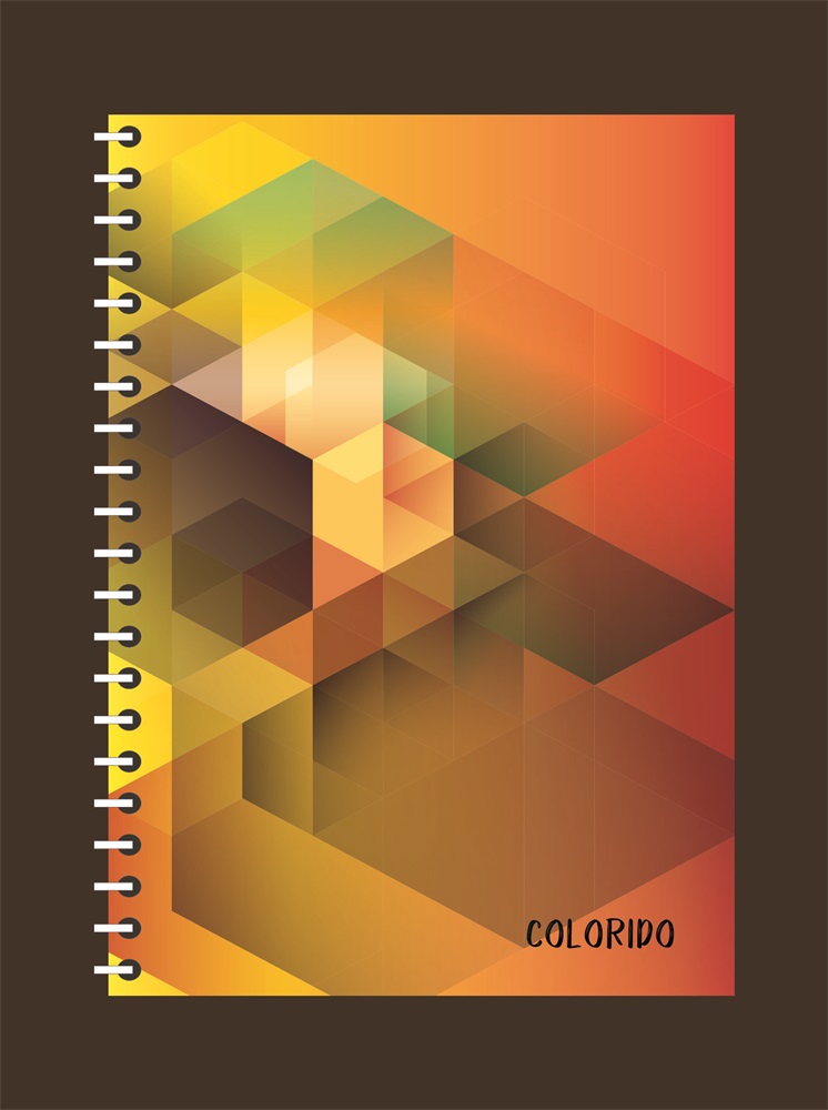 PD Colorido A4, 200 lap, osztott spirálfüzet