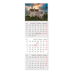 PD Csodálatos Kastély 2026 30x68 cm speditőrnaptár