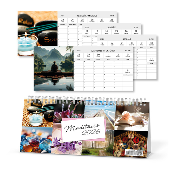 PD Csonka Meditáció 2026 asztali naptár