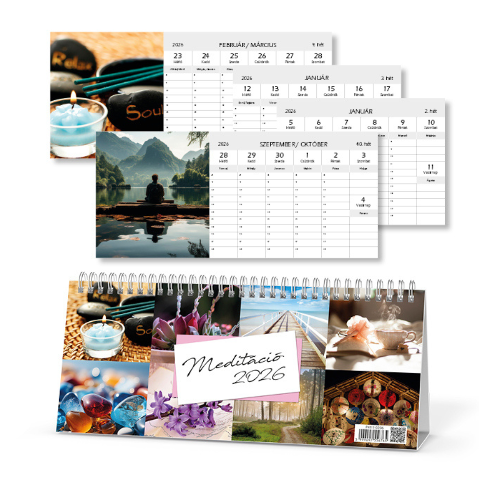 PD Csonka Meditáció 2026 asztali naptár