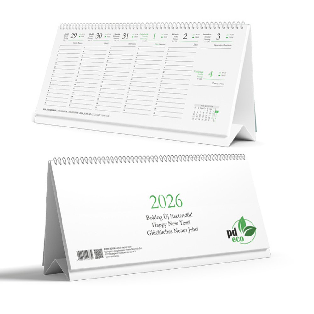 PD Eco 2026 asztali naptár