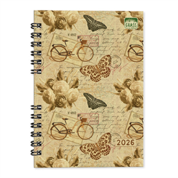 PD Grass 05 A5 heti beosztású spirálos határidőnapló