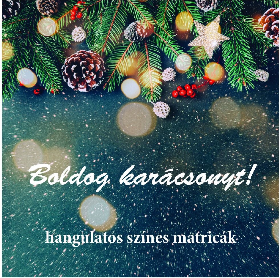 PD karácsonyi matricaszett