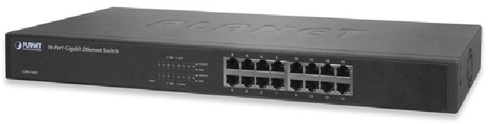 PLANET GSW-1601 19" 16port GbE LAN nem menedzselhető switch