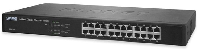 PLANET GSW-2401 19" 24port GbE LAN nem menedzselhető switch
