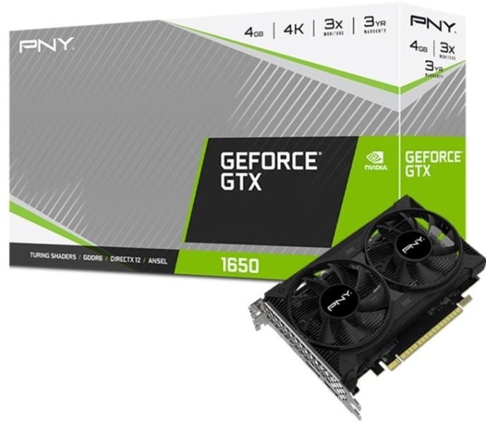 PNY GeForce GTX1650 nVidia 4GB GDDR6 128bit PCIe videokártya