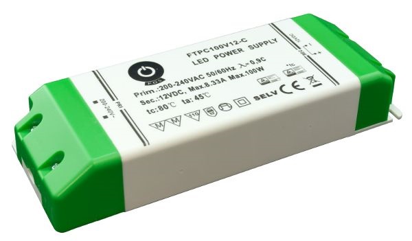 POS POWER FTPC100V12-C 12V/8.33A 100W IP20 LED tápegység