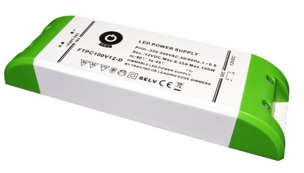 POS POWER FTPC100V12-D 12V/8.33A 100W IP20 szabályozható LED tápegység