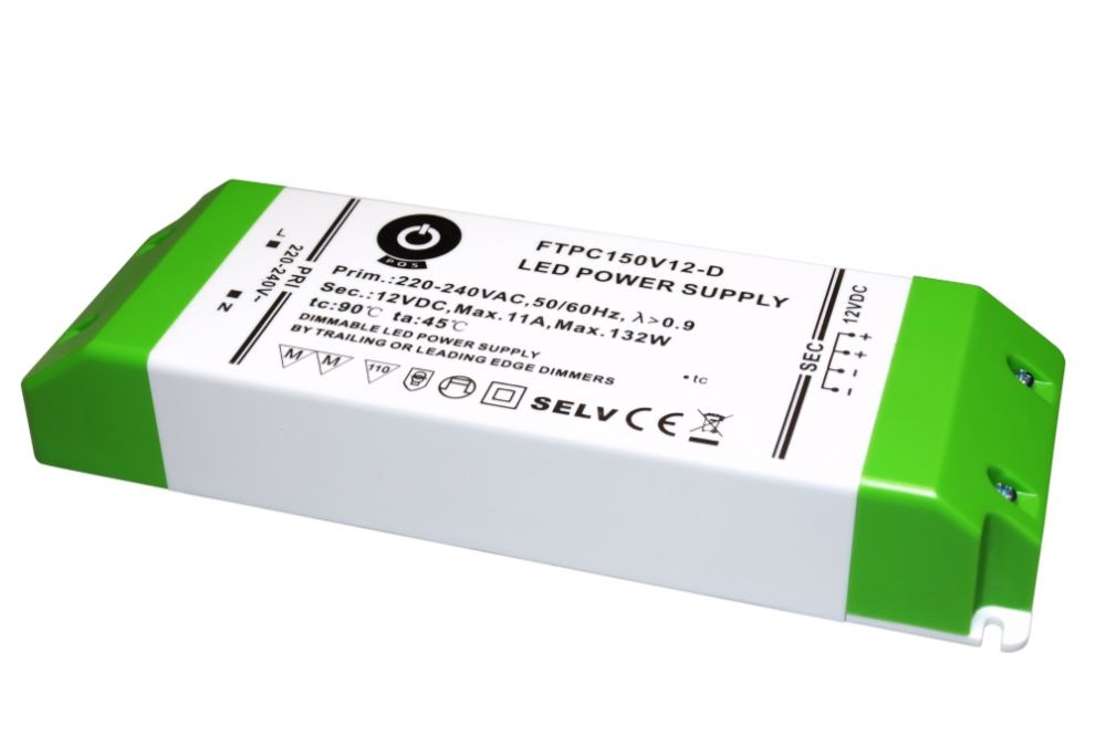 POS POWER FTPC150V12-D 12V/11A 150W IP20 szabályozható LED tápegység