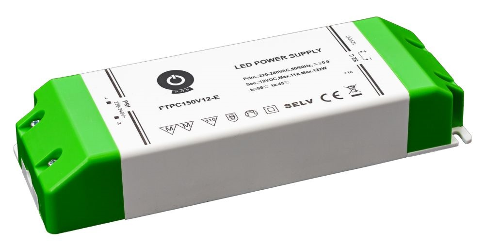 POS POWER FTPC150V12-E 12V/11A 150W IP20 gazdaságos LED tápegység