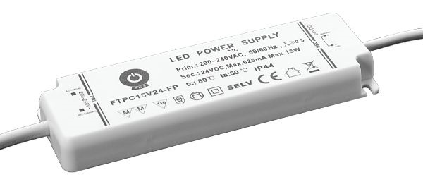 POS POWER FTPC15V24-FP 24V/0.62A 15W IP44 habálló LED tápegység