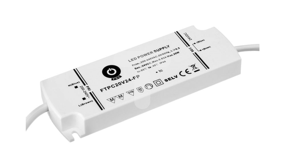 POS POWER FTPC20V24-FP 24V/0.83A 20W IP44 habálló LED tápegység