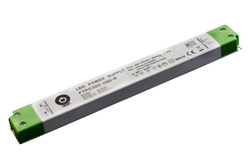 POS POWER FTPC30C1050-S 1050mA/14~29V 30,45W IP20 vékony LED tápegység