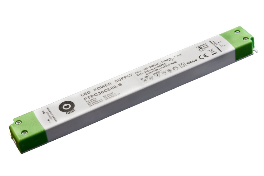 POS POWER FTPC30C500-S 500mA/30~60V 30W IP20 vékony LED tápegység