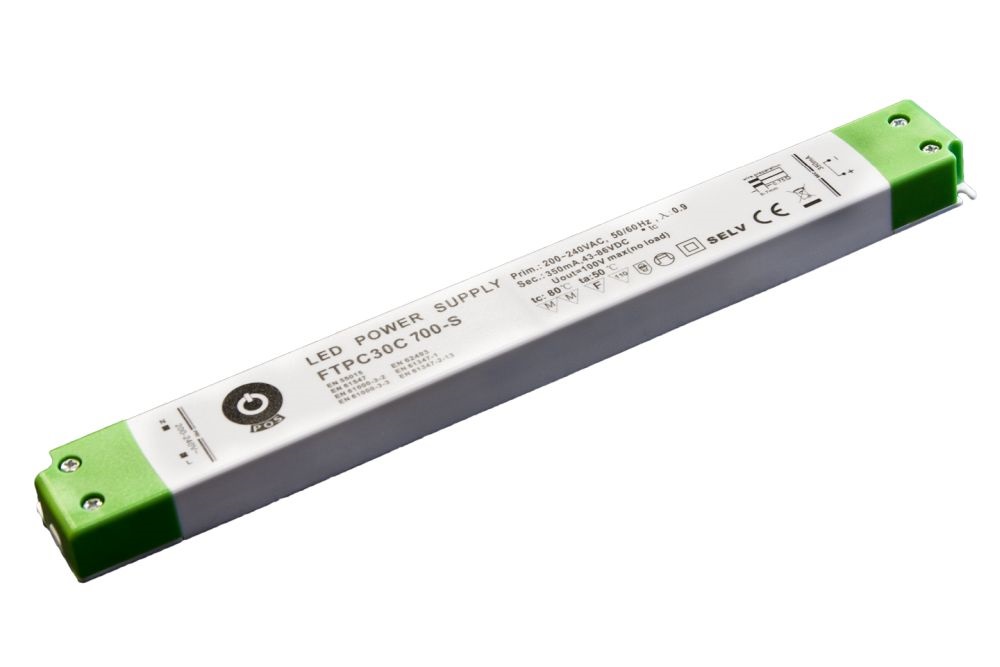POS POWER FTPC30C700-S 700mA/21~43V 30,1W IP20 vékony LED tápegység