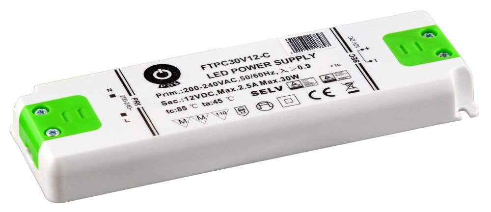 POS POWER FTPC30V12-C 12V/2.5A 30W IP20 LED tápegység