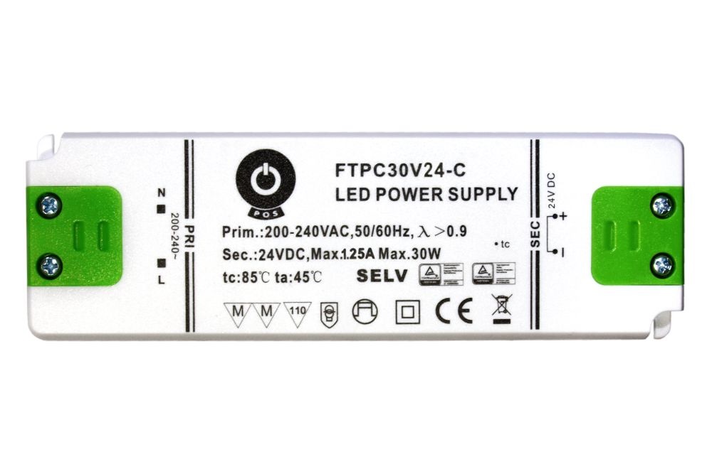 POS POWER FTPC30V24-C 24V/1.25A 30W IP20 LED tápegység