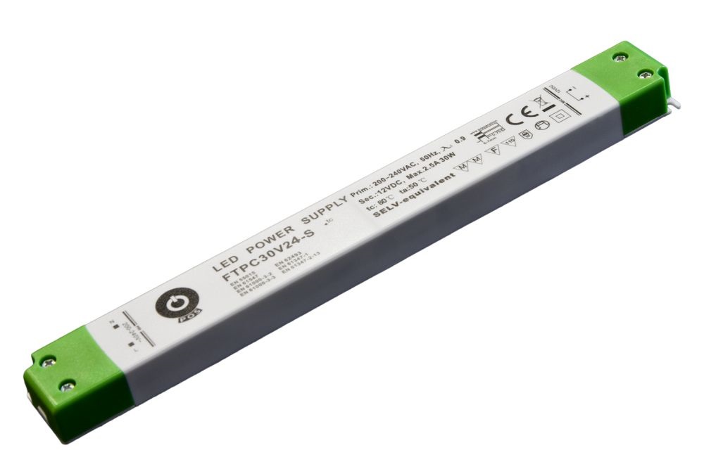 POS POWER FTPC30V24-S 24V/1.25A 30W IP20 vékony LED tápegység