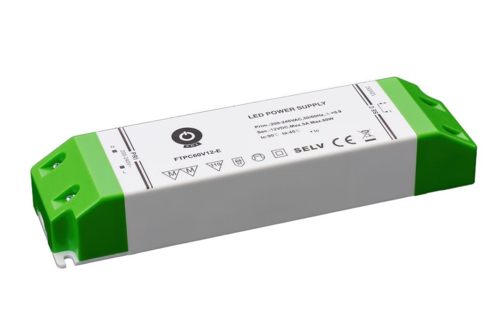 POS POWER FTPC60V12-E 12V/5A 60W IP20 gazdaságos LED tápegység