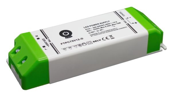 POS POWER FTPC75V12-D 12V/5A 75W IP20 szabályozható LED tápegység