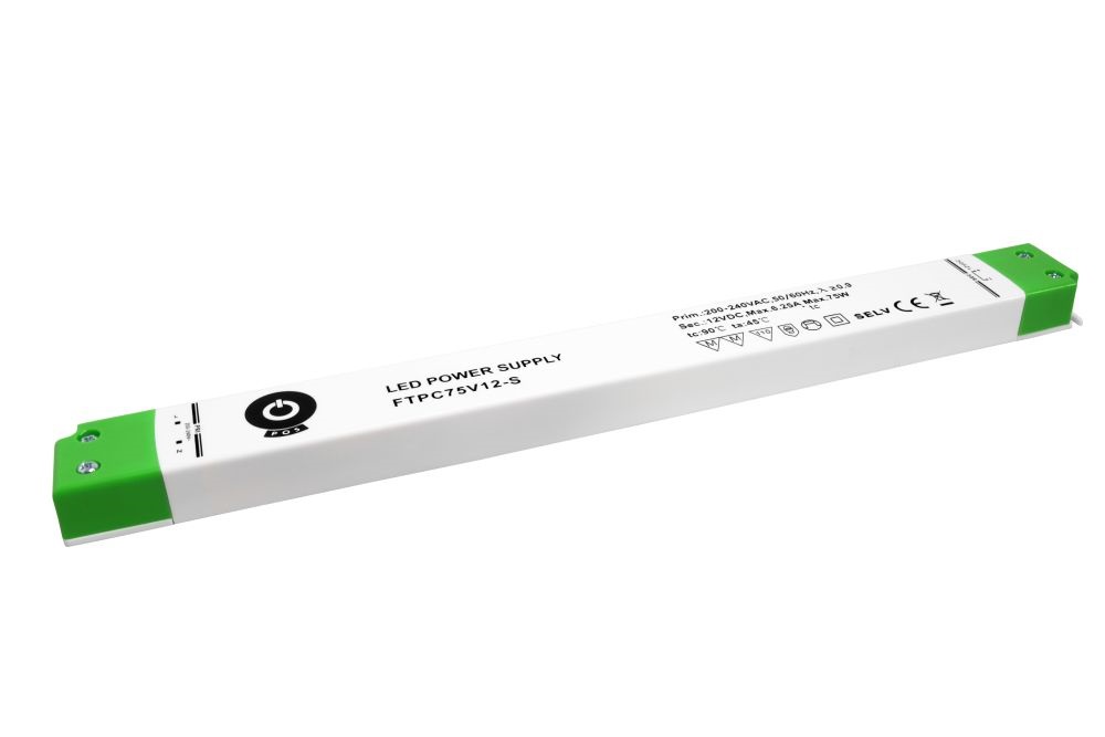 POS POWER FTPC75V12-S 12V/6.25A 75W IP20 vékony LED tápegység