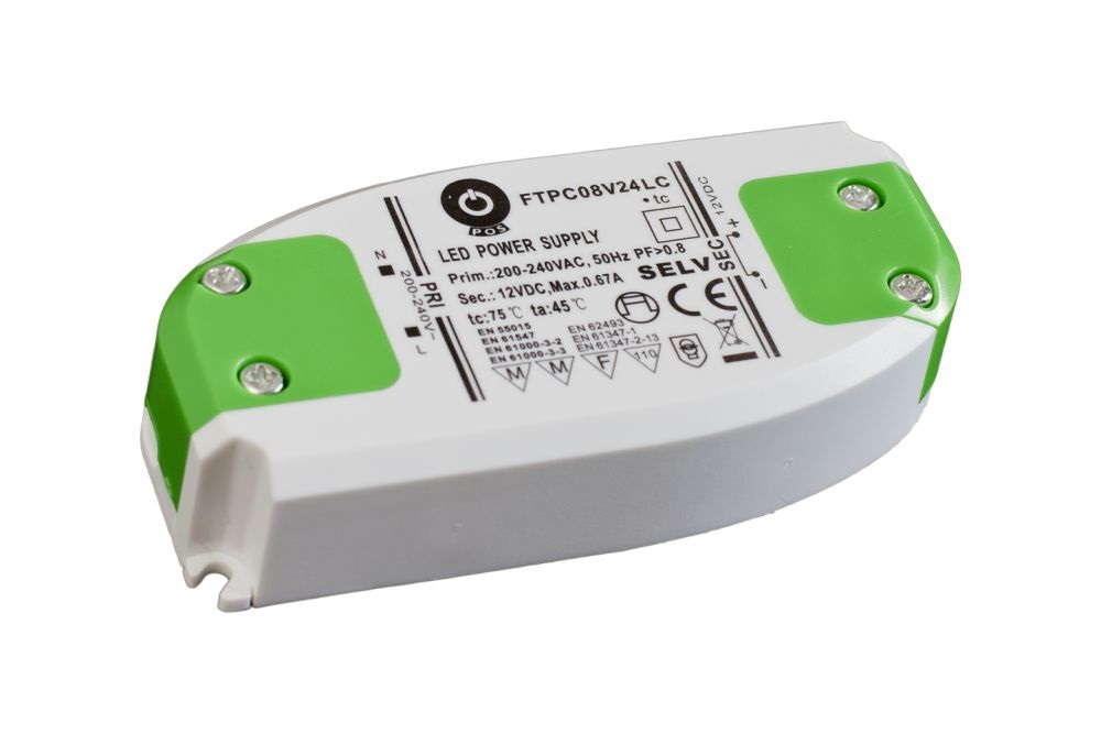POS POWER FTPC8V24 24V/0.33A 8W IP20 LED tápegység