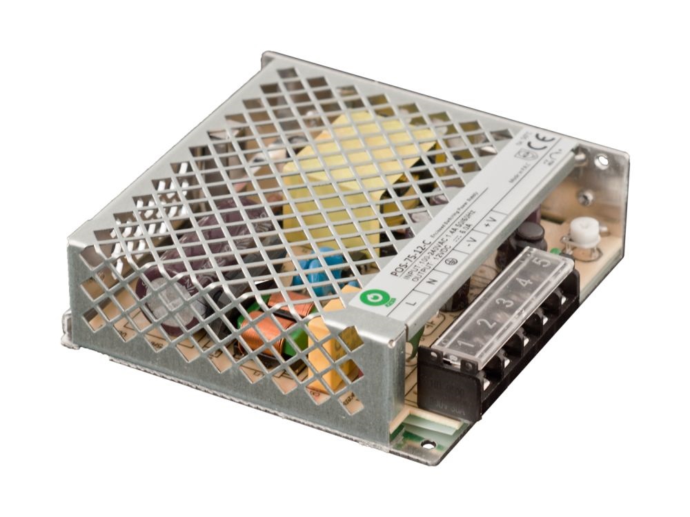 POS POWER POS-75-12-C 12V/6A 72W IP20 fém házas LED tápegység