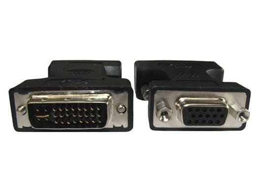 Gembird DVI-A -> VGA M/F adapter fekete