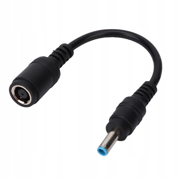 PRC center PIN to blue tip 7,4x5,0mm -> 4,5x3,0mm laptop hálózati töltő adapter átalakító
