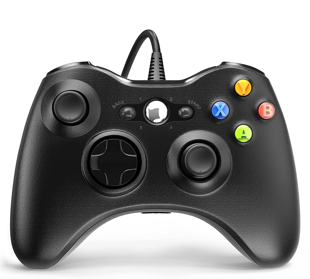 PRC PRCX360WRDBK Xbox 360/PC vezetékes fekete kontroller
