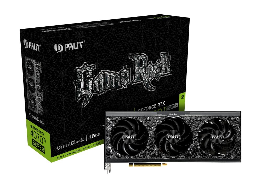 Palit GeForce RTX 4070 Ti SUPER GameRock OmniBlack 16GB GDDR6X 256-bit videókártya