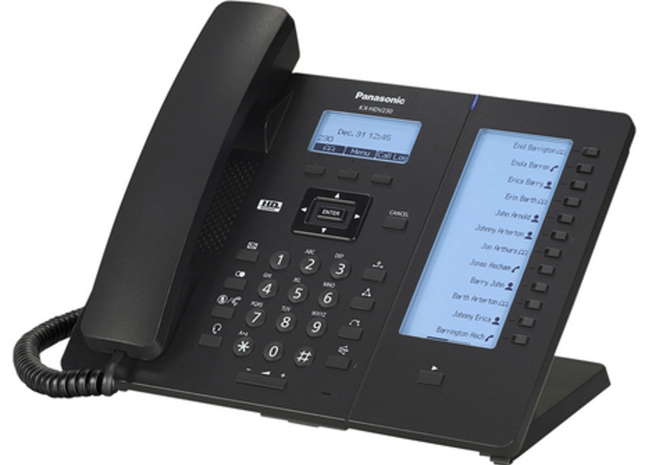 Panasonic HDV230 fekete SIP telefon