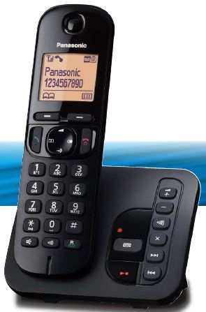 Panasonic KX-TGC220PDB DECT hívóazonosítós üzenetrögzítős fekete telefon
