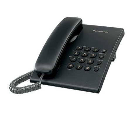 Panasonic KX-TS500HGB fekete vezetékes telefon