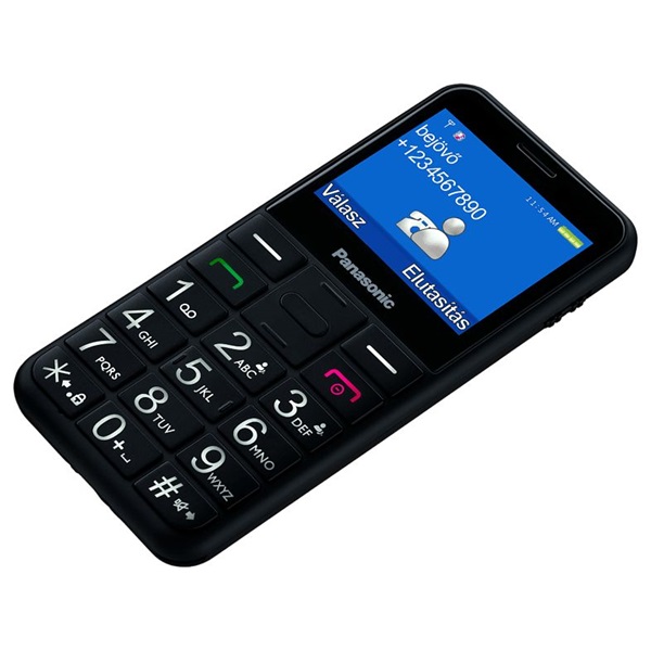 Panasonic KX-TU155EXBN 2,4" fekete mobiltelefon (Újracsomagolt)