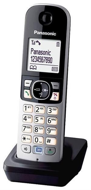 Panasonic KX-TGA681FXB DECT töltővel fekete/ezüst kézibeszélő (Újracsomagolt)