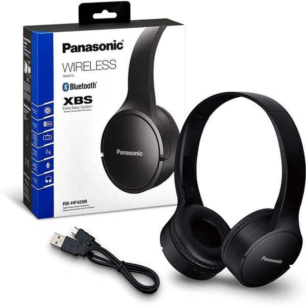 Panasonic RB-HF420BE-K Bluetooth fekete fejhallgató