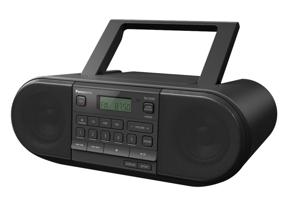 Panasonic RX-D550E-K Bluetooth fekete CD-s rádió