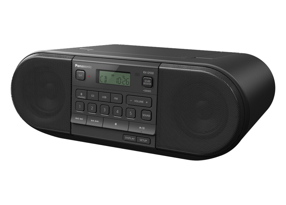 Panasonic RX-D550E-K Bluetooth fekete CD-s rádió