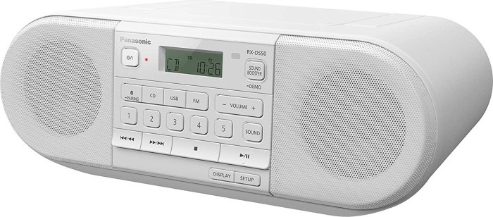 Panasonic RX-D550E-W Bluetooth fehér CD-s rádió