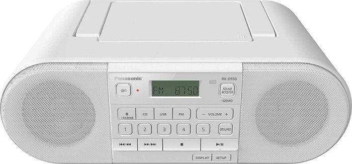 Panasonic RX-D550E-W Bluetooth fehér CD-s rádió