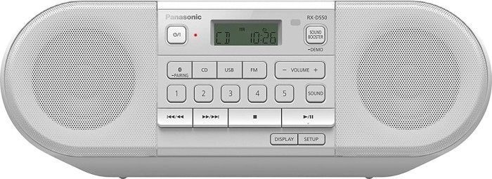Panasonic RX-D550E-W Bluetooth fehér CD-s rádió (Újracsomagolt)