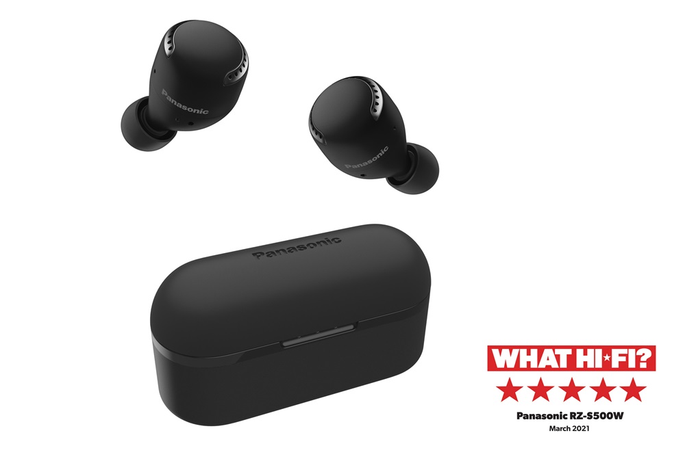 Panasonic RZ-S500WE-K True Wireless Bluetooth aktív zajszűrős fekete fülhallgató
