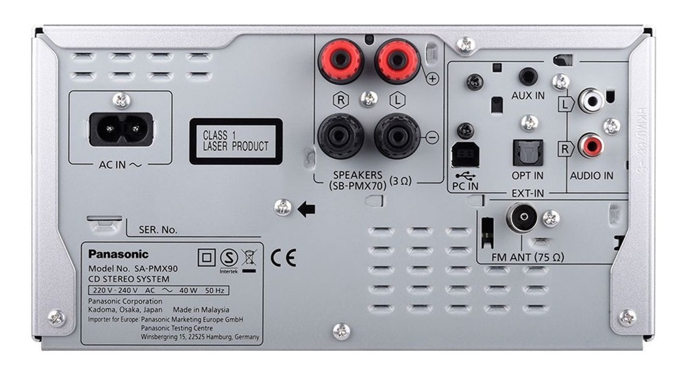 Panasonic SC-PMX90EG-K Hi-Res Audio fekete mikro hifi