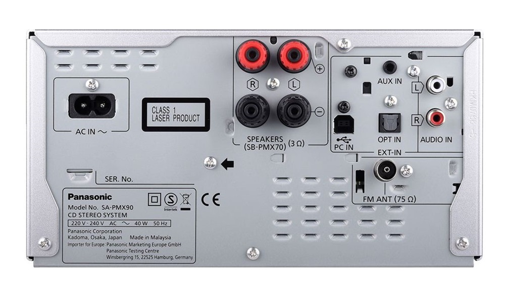 Panasonic SC-PMX90EG-S Hi-Res Audio ezüst - fekete mikro hifi