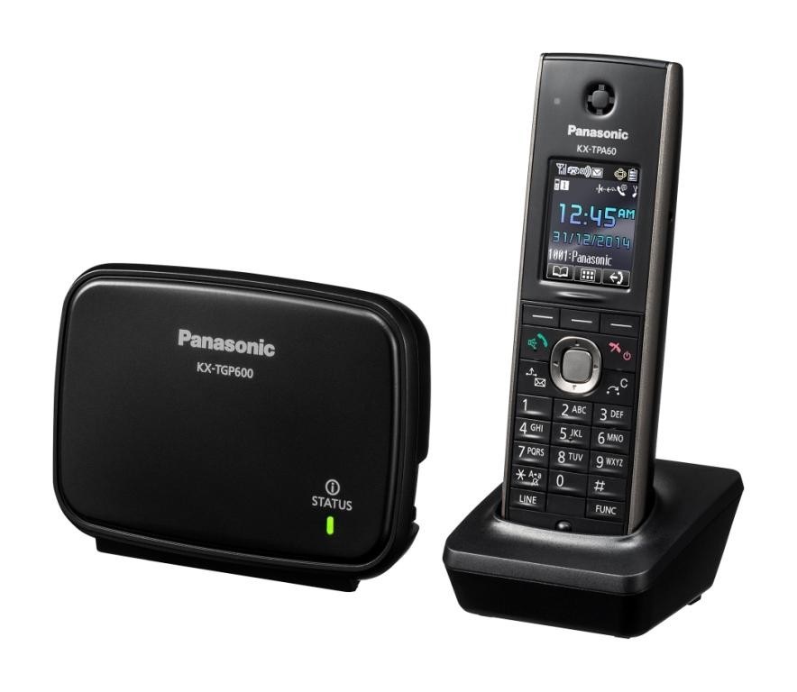Panasonic TGP600 kézi beszélővel bővíthető SIP DECT állomás és TPA60 telefon