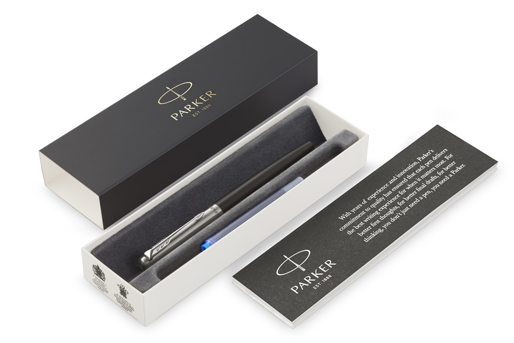 Parker Royal Jotter Bond Street 2030947 ezüst klipszes fekete töltőtoll