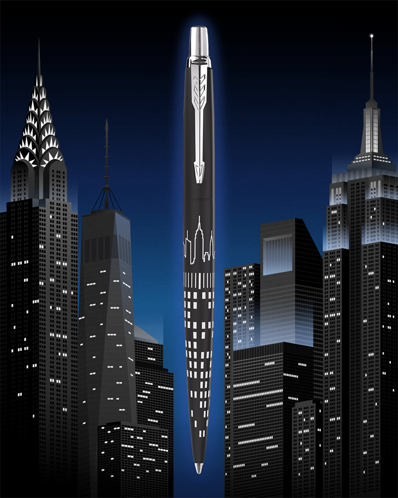 Parker Royal Jotter SE 2187554 New York ezüst klipszes golyóstoll