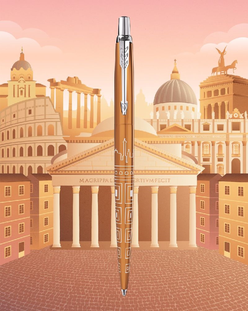 Parker Royal Jotter SE 2198197 Rome ezüst klipszes golyóstoll