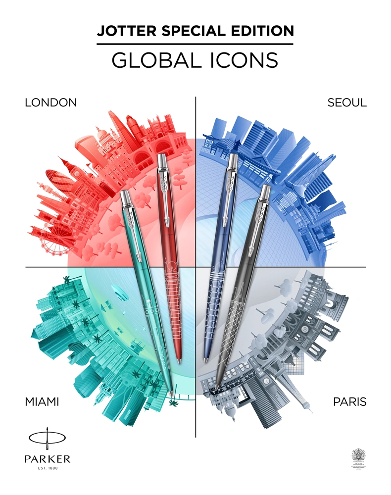 Parker Royal Jotter SE 2221600 Seoul ezüst klipszes golyóstoll